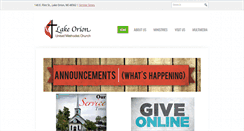 Desktop Screenshot of lakeorionumc.org